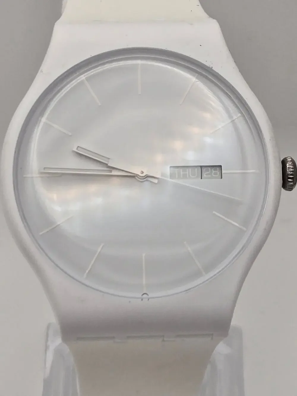 Swatch Random Ghost SUOK111 Clear Jelly Swiss Watch 41mm